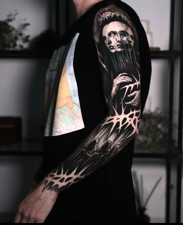 Tatuaje estilo blackwork